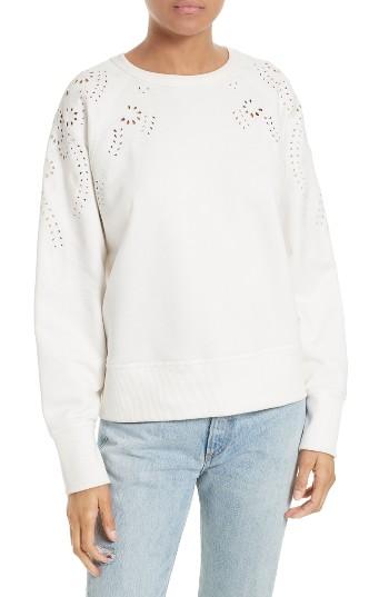 Women's Rag & Bone/jean Eyelet Cotton Pullover