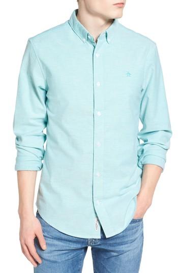 Men's Original Penguin Core Updated Oxford Shirt - Blue
