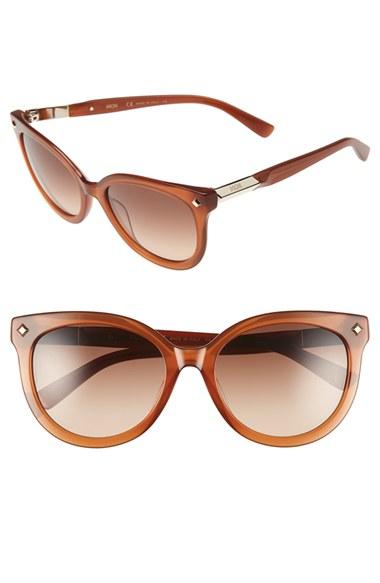 Women's Mcm 56mm Retro Sunglasses - Cognac