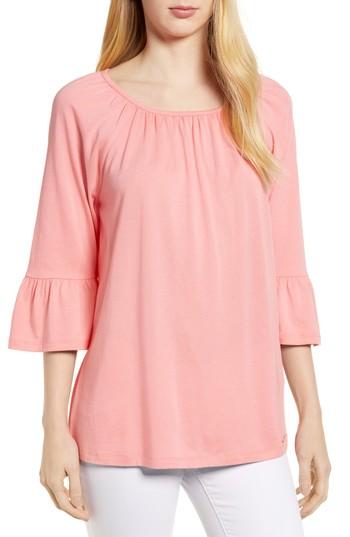 Women's Michael Michael Kors Ruffled Cuff Peasant Top