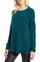 Petite Women's Halogen Bow Back Sweater, Size P - Green