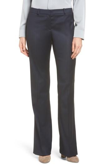 Women's Boss Stretch Wool Blend Suit Trousers