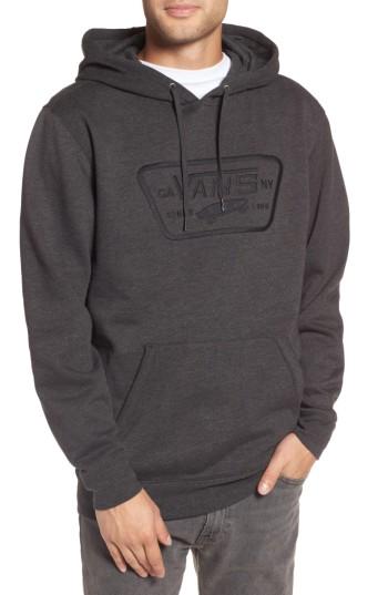 Men's Vans Full Patch Stitch Hoodie - Black