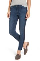 Women's Caslon Side Panel Skinny Ankle Jeans - Blue