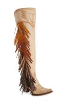 Women's Lane Boots Fringe Over The Knee Western Boot M - Brown