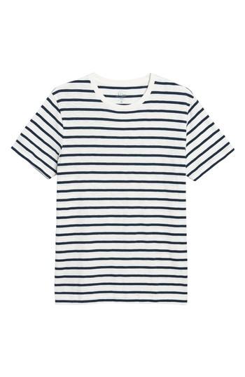 Men's J.crew Deck Stripe Slub Cotton T-shirt