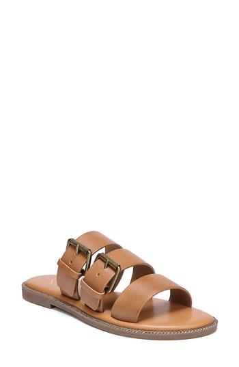 Women's Sarto By Franco Sarto Kasa Three Strap Slide Sandal M - Brown