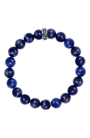 Men's King Baby Lapis Lazuli Bead Bracelet