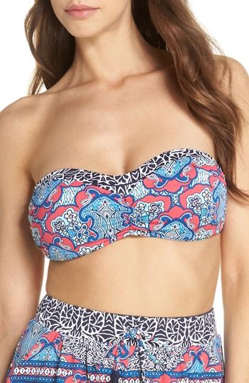 Women's Tommy Bahama Riviera Tiles Bandeau Bikini Top - Pink