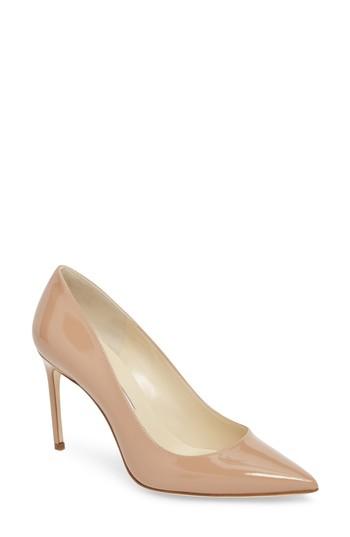 Women's Brian Atwood Valerie Pointy Toe Pump .5us / 35.5eu - Beige