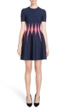 Women's Alexander Mcqueen Corset Stitch Fit & Flare Dress, Size - Blue