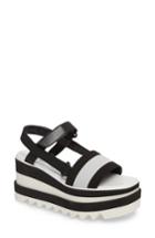 Women's Stella Mccartney Stripe Platform Sandal Us / 35eu - Black
