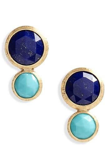 Women's Marco Bicego Jaipur Lapis & Turquoise Stud Earrings