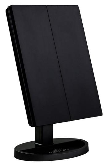 Impressions Vanity Co. Touch Led Trifold Vanity Mirror, Size - Pro Black