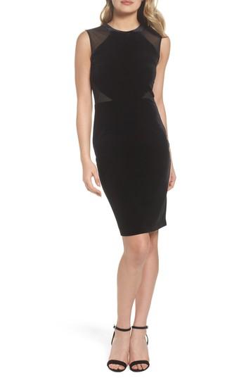 Women's French Connection Viven Velvet Body-con Dress