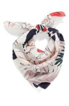 Women's Halogen Paradise Floral Silk Square Scarf