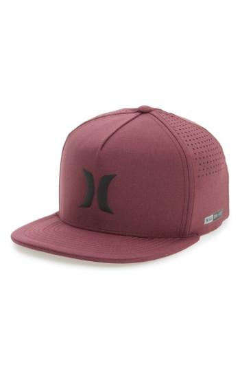 Men's Hurley Dri-fit Icon Snapback Baseball Cap - Burgundy
