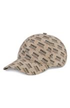 Men's Gucci Stamp Logo Print Ball Cap - Red