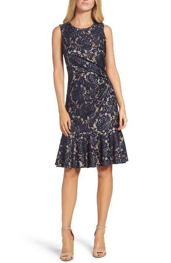 Women's Eliza J Lace Midi Dress - Blue