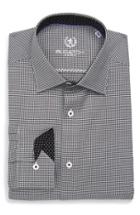 Men's Bugatchi Trim Fit Houndstooth Dress Shirt