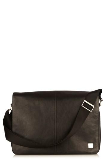 Men's Knomo London Brompton Bungo Rfid Leather Messenger Bag -
