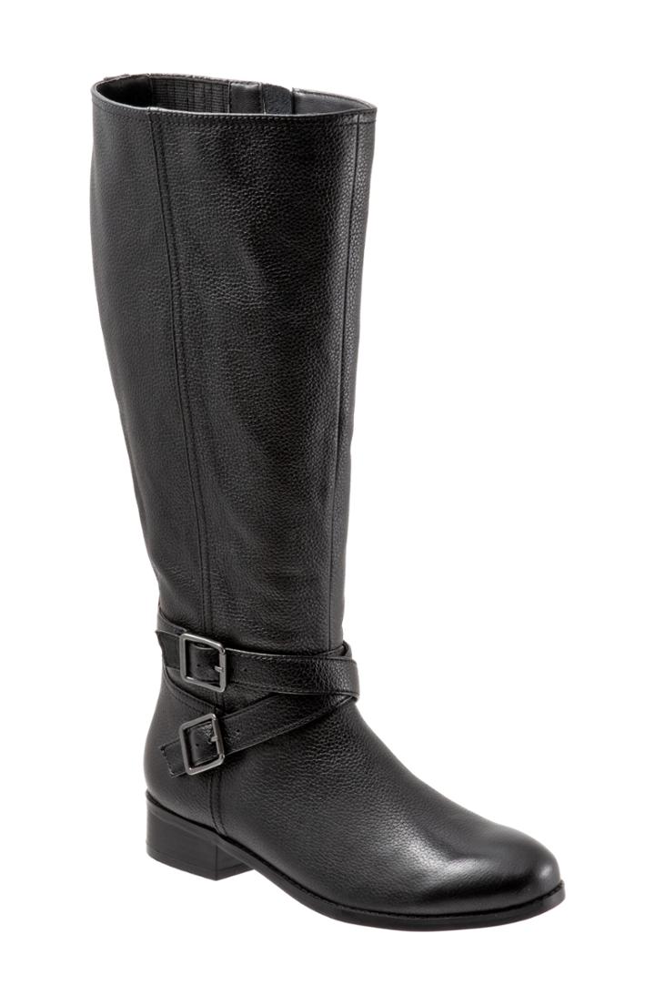 Women's Trotters Liberty Knee High Boot .5 W - Black