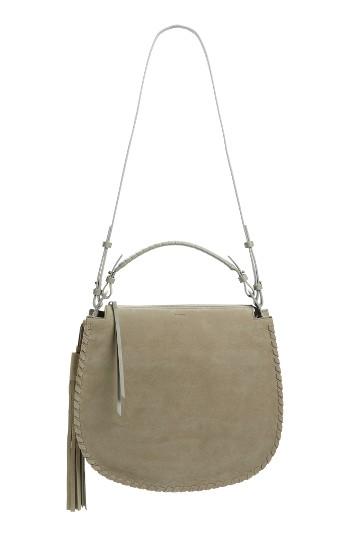 Allsaints Mori Leather Hobo - Grey