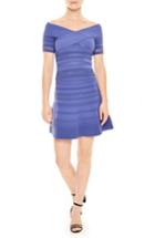 Women's Sandro Bleu Off The Shoulder Crisscross Top - Blue
