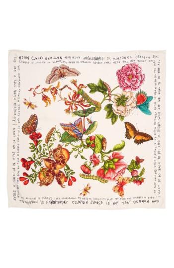 Women's Gucci Talking Bouquet Square Foulard Silk Scarf