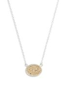 Women's Anna Beck Reversible Oval Pendant Necklace