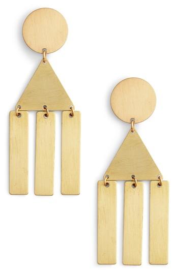 Women's David Aubrey Geometric Fringe Earrings