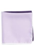 Men's Nordstrom Men's Shop Silk Pocket Square, Size - Purple