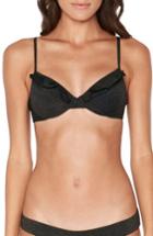 Women's L Space Priscilla Metallic Underwire Bikini Top - Black