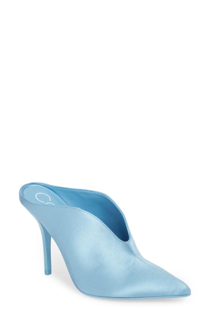 Women's Calvin Klein Mallie Pointy Toe Mule .5 M - Blue