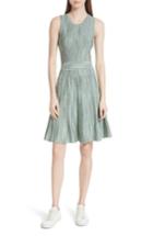 Women's Sandro Stretch Knit Fit & Flare Dress Us / 36 Fr - Green