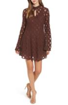 Women's Somedays Lovin Crimson Hearts Lace Dress - Burgundy