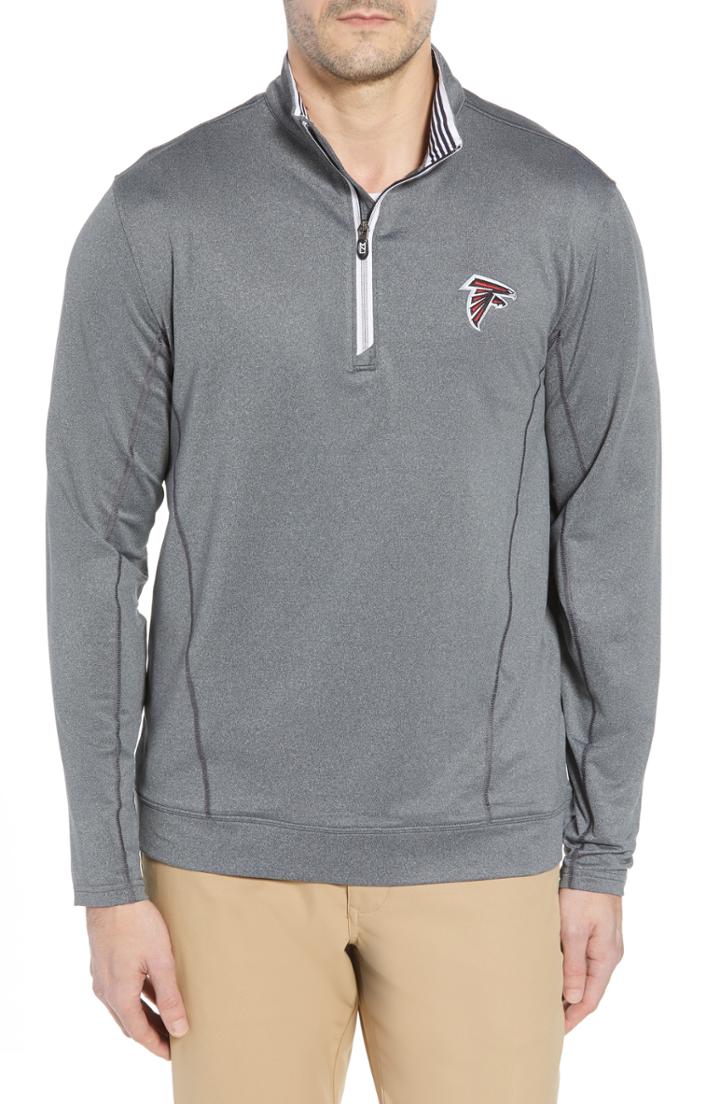Men's Cutter & Buck Endurance Atlanta Falcons Fit Pullover, Size Medium - Black