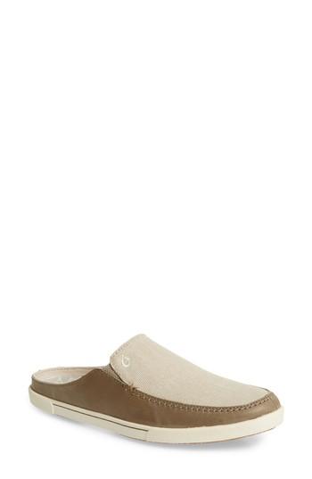 Women's Olukai Huaka Mule M - Beige