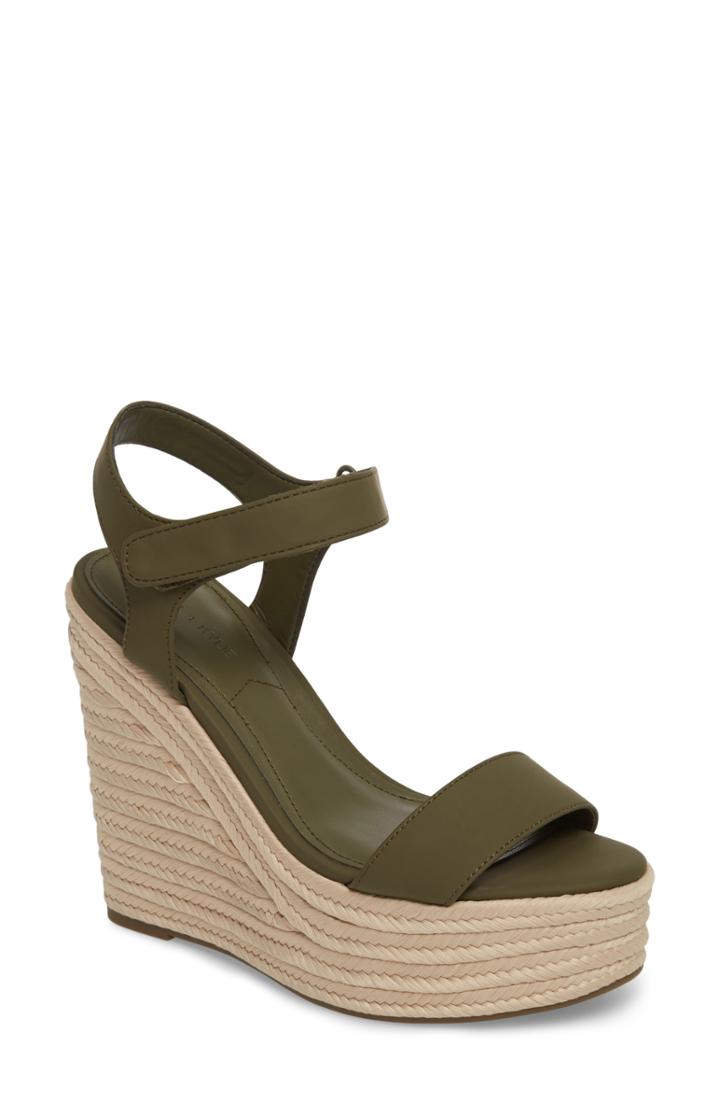 Women's Kendall + Kylie Grand Sport Espadrille Wedge Sandal M - Green