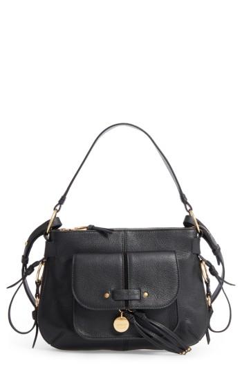 See By Chloe Leather Shoulder Bag - Black