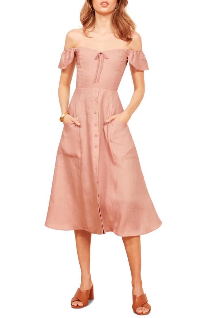 Women's Reformation Francis Prairie A-line Dress