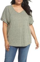 Women's Sejour Heathered V-neck Tee