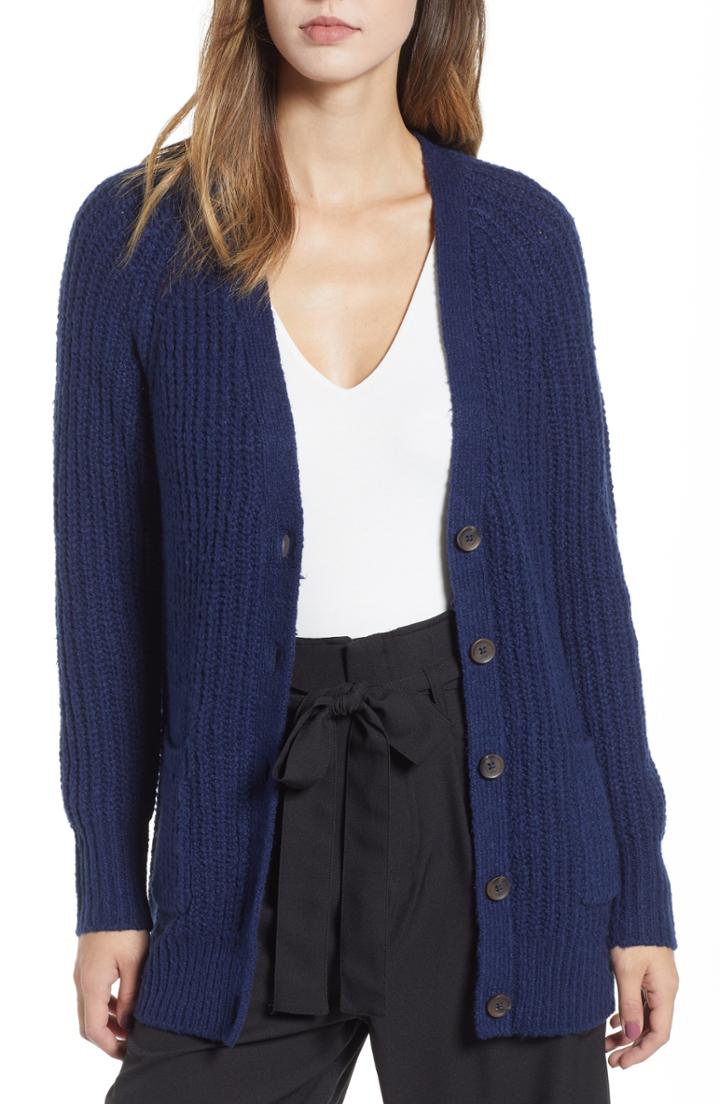 Women's Leith Grandpa Cardigan - Blue
