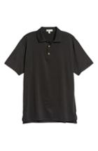 Men's Peter Millar Stretch Jersey Performance Polo, Size - Black