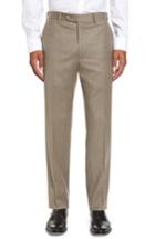 Men's Jb Britches Flat Front Solid Wool & Cashmere Trousers R - Beige