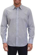 Men's Robert Graham Dogtown Stripe Sport Shirt - Blue
