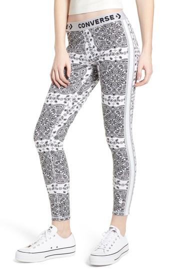 Women's Converse X Miley Cyrus Bandana Print Leggings - White