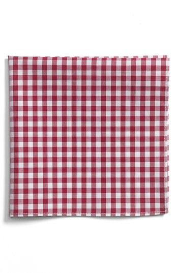 Men's 1901 Gingham Cotton Pocket Square