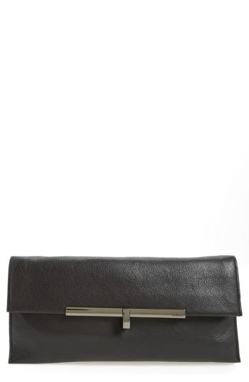 Botkier Bleeker Leather Clutch - Black