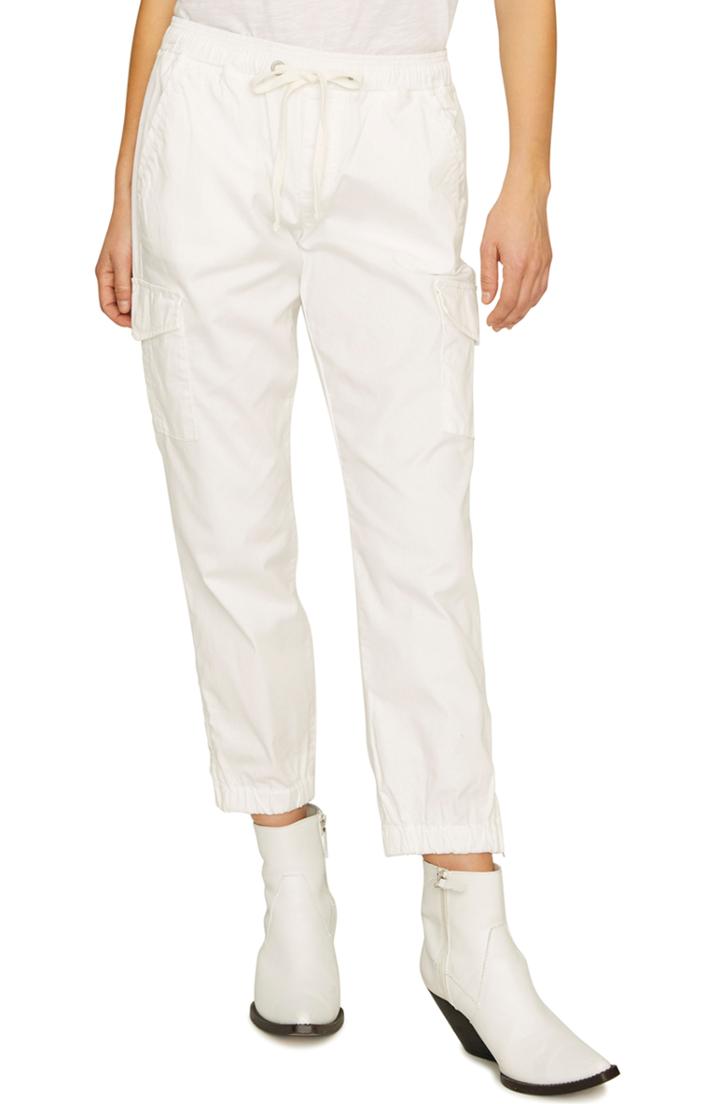 Women's Sanctuary Drawstring Trooper Pants - White